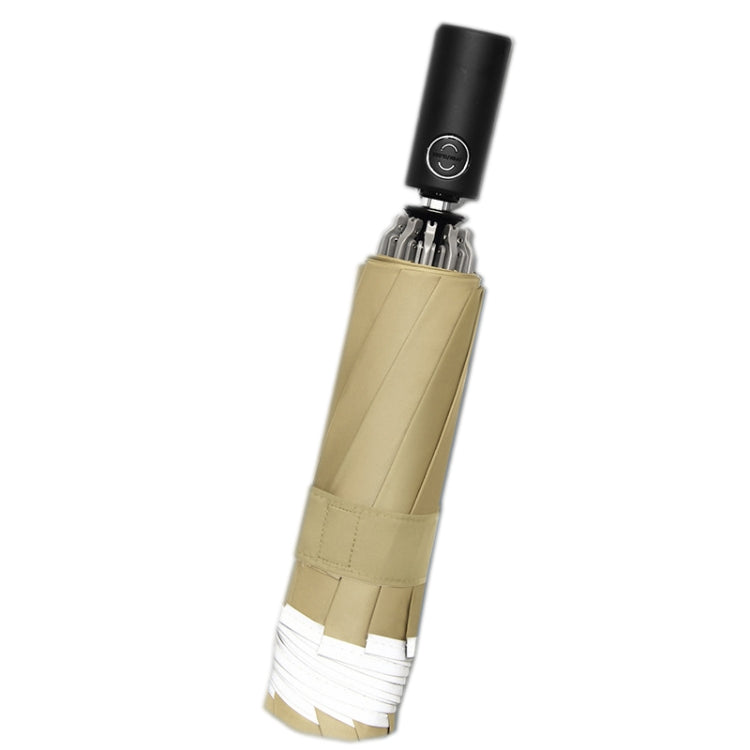 Automatic Folding Vinyl Tri-Fold Umbrella