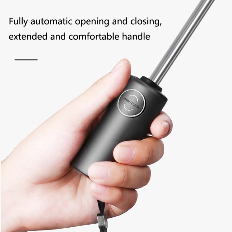 Automatic Folding Vinyl Tri-Fold Umbrella