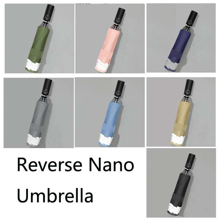 Automatic Folding Vinyl Tri-Fold Umbrella
