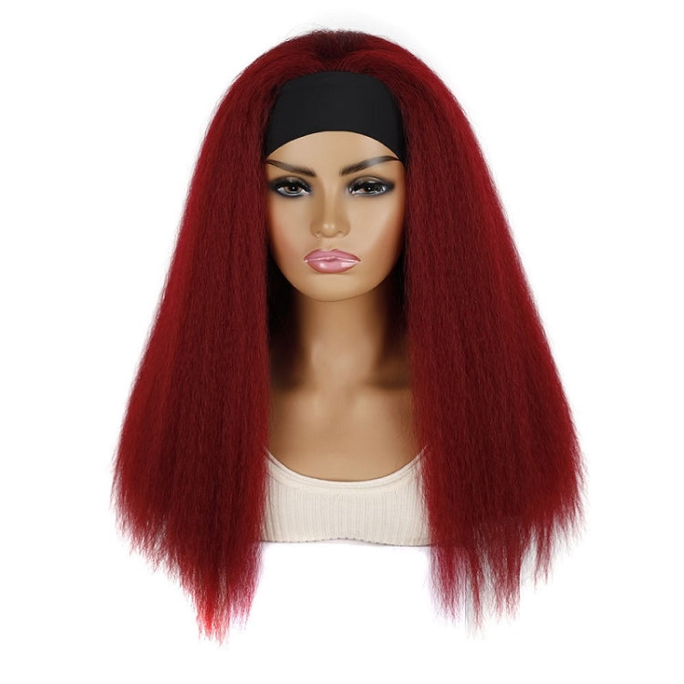 Turban Headband Corn Beard Long Hair Wig Headgear, Color Classification: BUG # 0