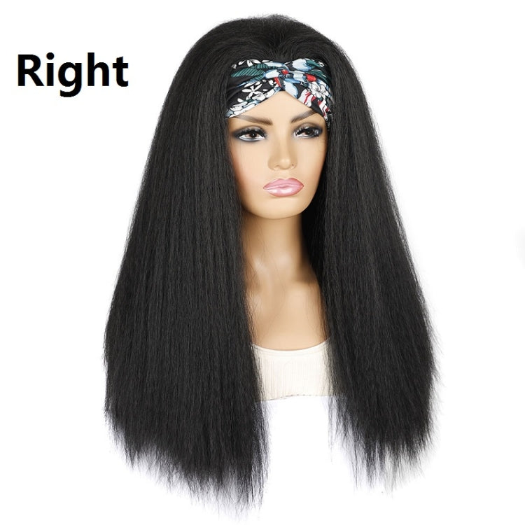 Turban Headband Corn Beard Long Hair Wig Headgear, Color Classification: BUG # H