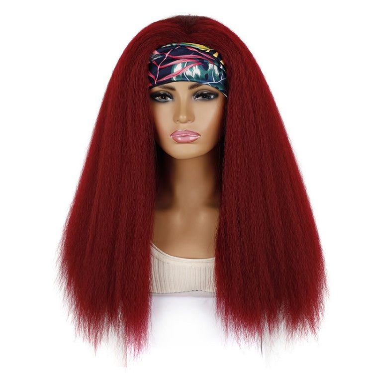 Turban Headband Corn Beard Long Hair Wig Headgear, Color Classification: BUG # C