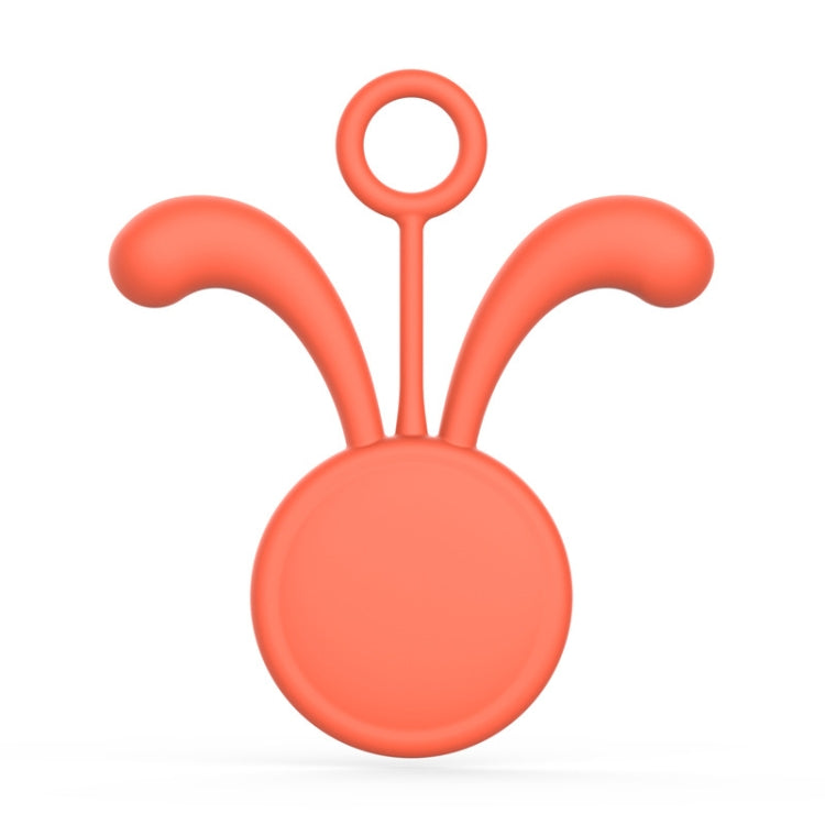 4 PCS Silicone Protective Cover Tracker Protective Case For AirTag, Colour: Orange