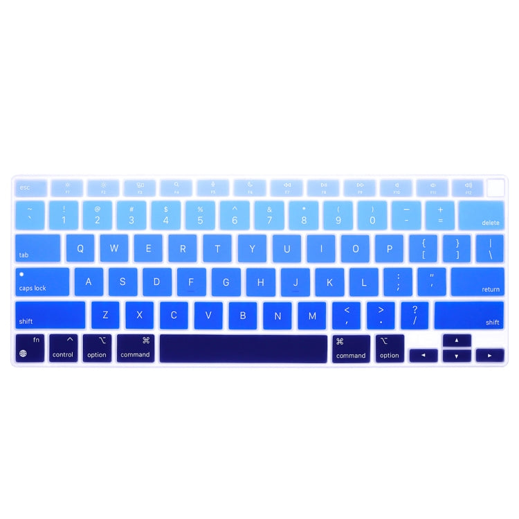 2 PCS Laptop Dust-Proof Waterproof Keyboard Film For MacBook Air 13.3 Inch A2337 2020 US Version (Gradient Blue)