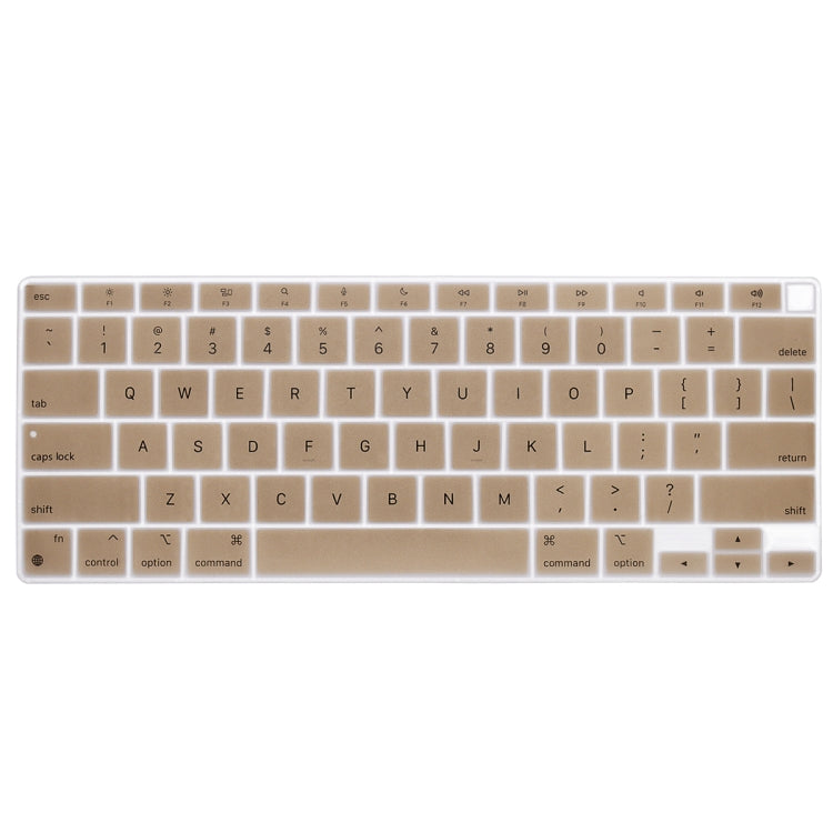10 PCS Laptop Dust-Proof Waterproof Keyboard Film For MacBook Air 13.3 Inch A2337 2020 US Version (Gold)