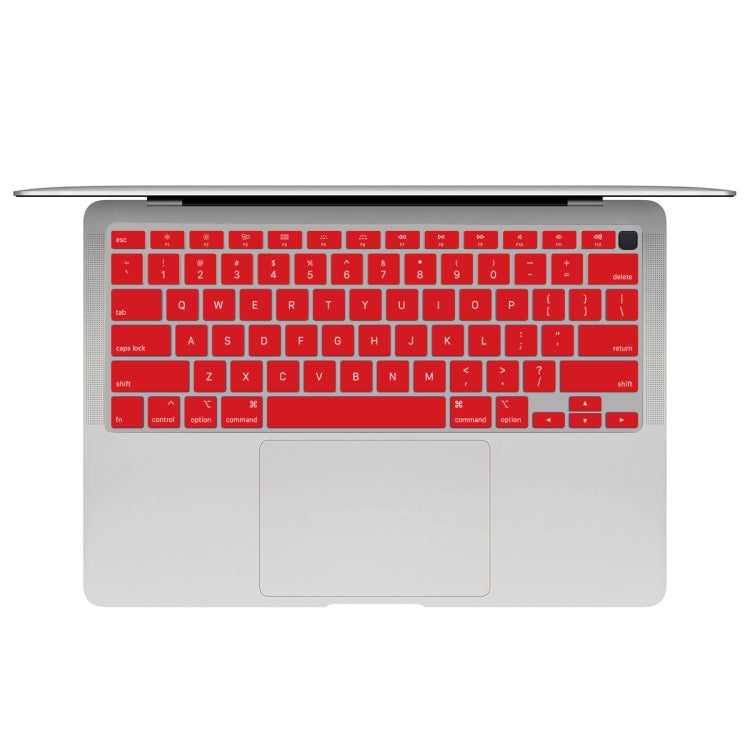 10 PCS Laptop Dust-Proof Waterproof Keyboard Film For MacBook Air 13.3 Inch A2337 2020 US Version (Wine Red)