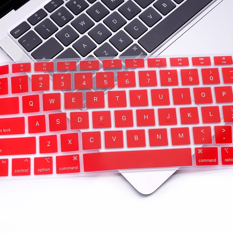 10 PCS Laptop Dust-Proof Waterproof Keyboard Film For MacBook Air 13.3 Inch A2337 2020 US Version (Wine Red)