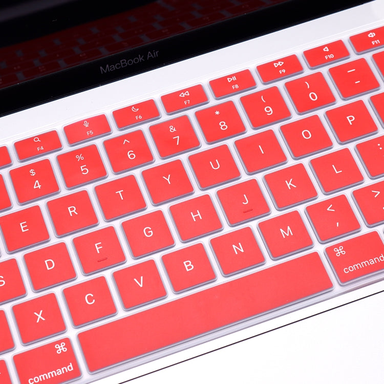 10 PCS Laptop Dust-Proof Waterproof Keyboard Film For MacBook Air 13.3 Inch A2337 2020 US Version (Wine Red)