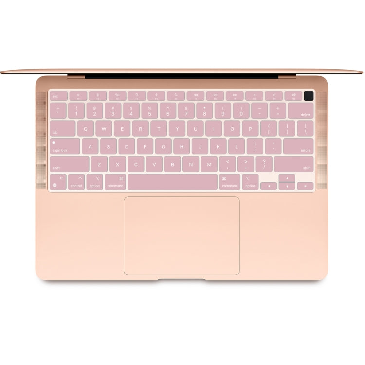 10 PCS Laptop Dust-Proof Waterproof Keyboard Film For MacBook Air 13.3 Inch A2337 2020 US Version (Pink)