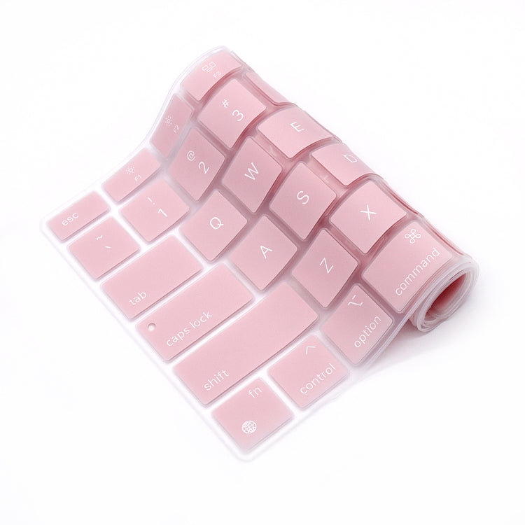10 PCS Laptop Dust-Proof Waterproof Keyboard Film For MacBook Air 13.3 Inch A2337 2020 US Version (Pink)