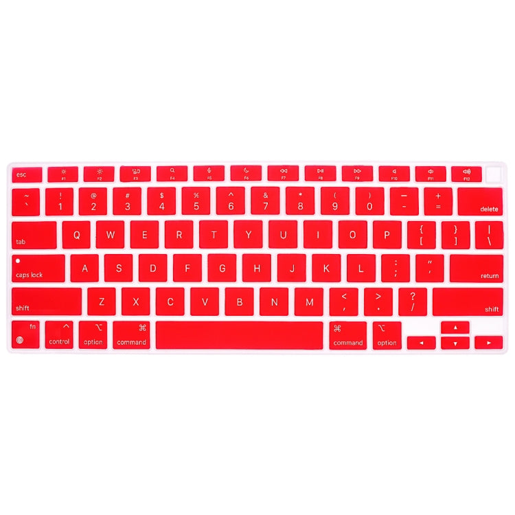 10 PCS Laptop Dust-Proof Waterproof Keyboard Film For MacBook Air 13.3 Inch A2337 2020 US Version (Grapefruit Red)