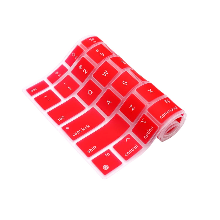 10 PCS Laptop Dust-Proof Waterproof Keyboard Film For MacBook Air 13.3 Inch A2337 2020 US Version (Grapefruit Red)
