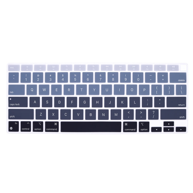 2 PCS Laptop Dust-Proof Waterproof Keyboard Film For MacBook Air 13.3 Inch A2337 2020 US Version (Gradient Gray)