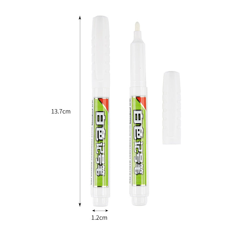 2 PCS DIY Waterproof Permanent Paint Marker Pens Sharpie White 6mm Craftwork Oil Pen