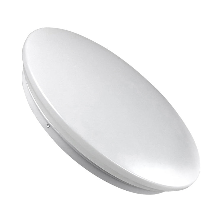 QSXDD-TJ Waterproof Ceiling Light LED Bathroom Moisture-Proof Dust-Proof Circular Ceiling Lamp, Power source: 18W 350mm(White Light)