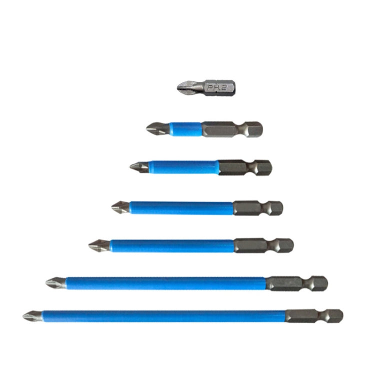 2 Sets 7 PCS PH2 Strong Magnetic Hand Drill Screwdriver Mouth Anti-Slip Screwdriver Bit