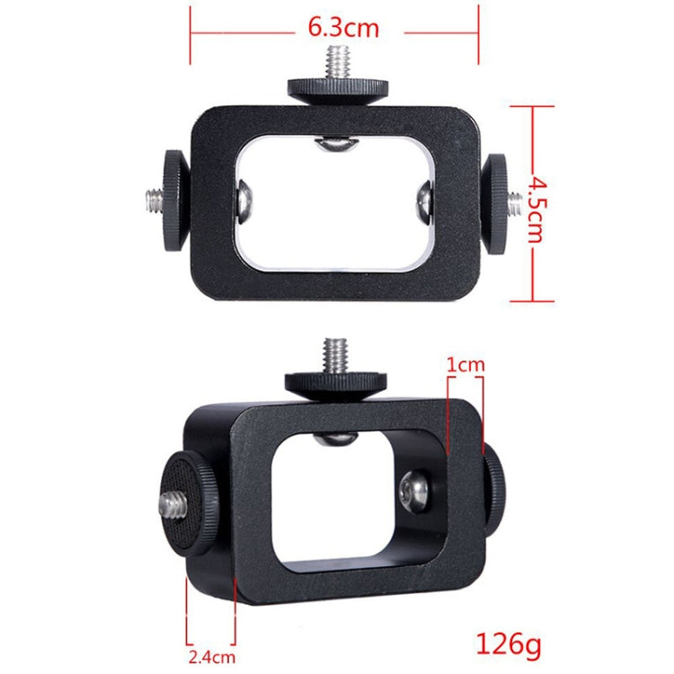 3 PCS Multi-Device Metal Tripod Mount Adapter Live Broadcast Bracket 3 x 1/4 Inch Threads Screw Clip