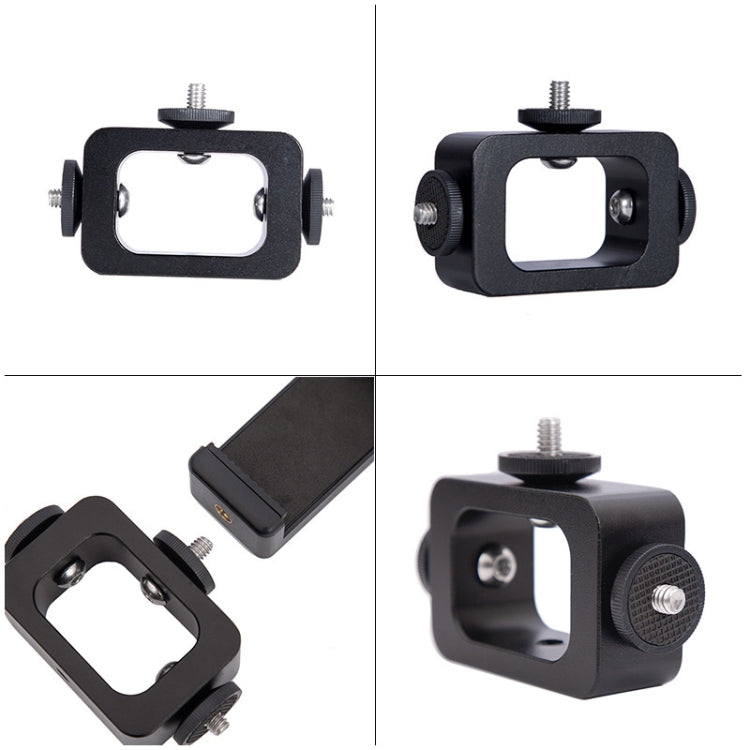 3 PCS Multi-Device Metal Tripod Mount Adapter Live Broadcast Bracket 3 x 1/4 Inch Threads Screw Clip