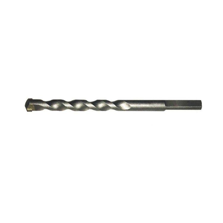 10 PCS Hand Electric Drill Shock Drill Wall Mix Soil Cement Wall Construction Drill Bit, Model: 10.5x110mm Triangle Handle