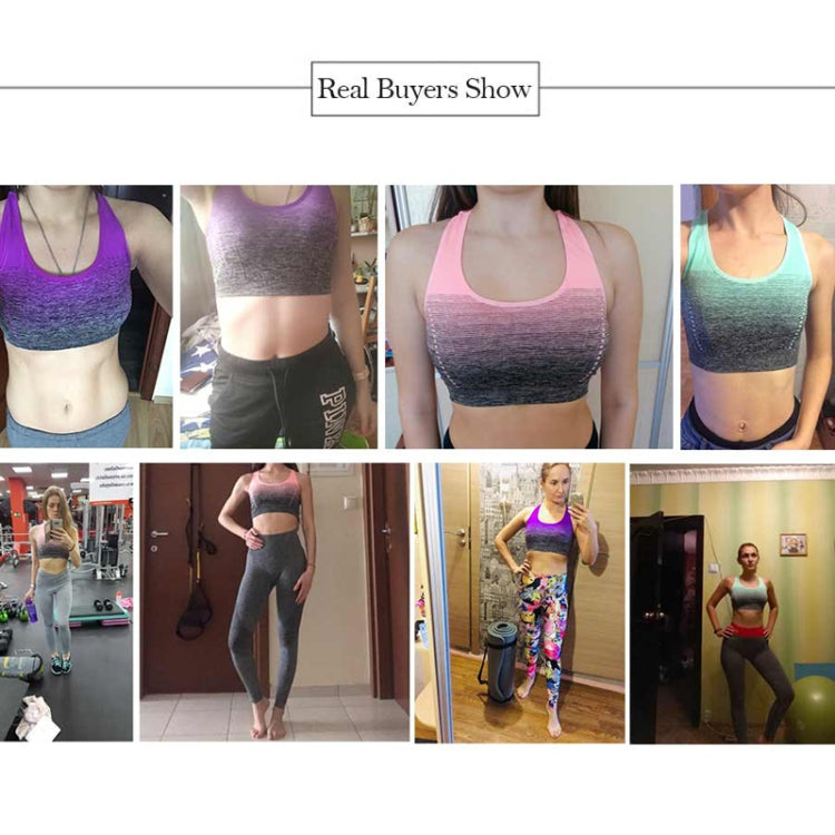 High Stretch Breathable Fitness Women Padded Sports Bra, Size:S