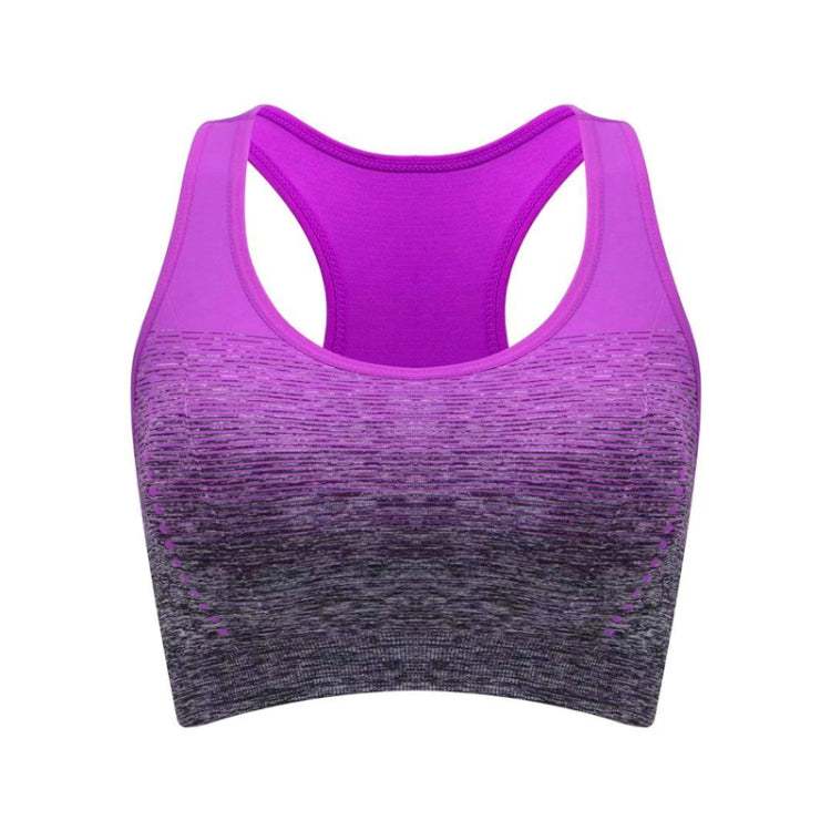 High Stretch Breathable Fitness Women Padded Sports Bra, Size:M