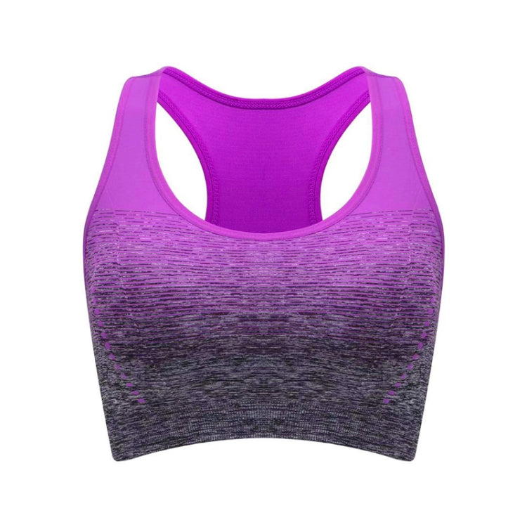 High Stretch Breathable Fitness Women Padded Sports Bra, Size:M