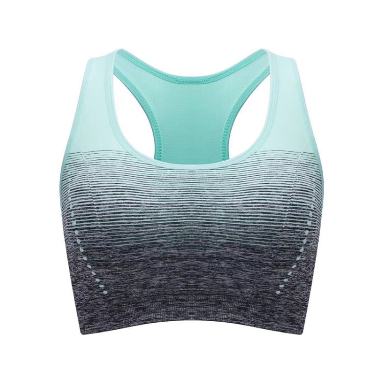 High Stretch Breathable Fitness Women Padded Sports Bra, Size:L