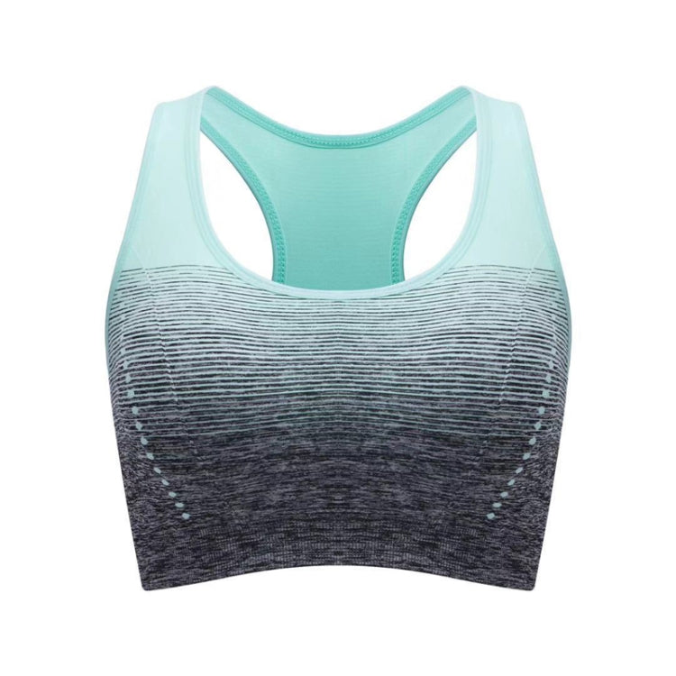 High Stretch Breathable Fitness Women Padded Sports Bra, Size:L
