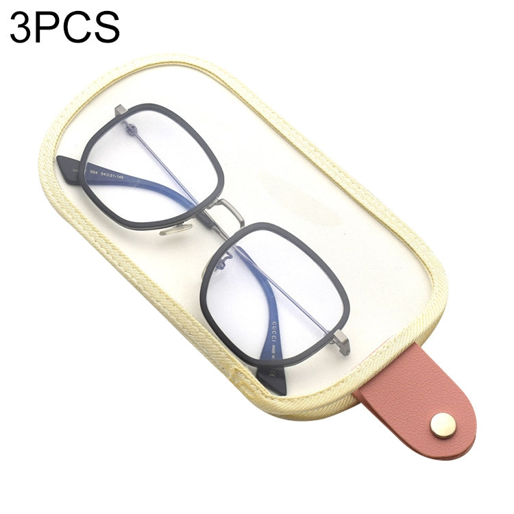 3 PCS Ice Cream Personality Mobile Phone Glasses Bag Retro Portable Storage Sunglasses Bag