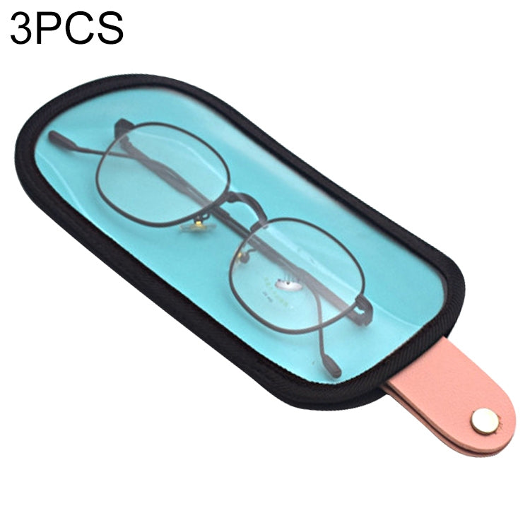 3 PCS Ice Cream Personality Mobile Phone Glasses Bag Retro Portable Storage Sunglasses Bag