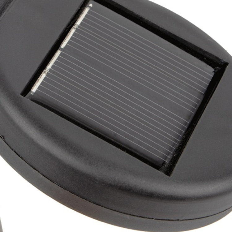 L107-WW Solar Lawn Light Wrought Iron Retro Hollow Light Crystal Cup Decoration Light(Warm White Light)