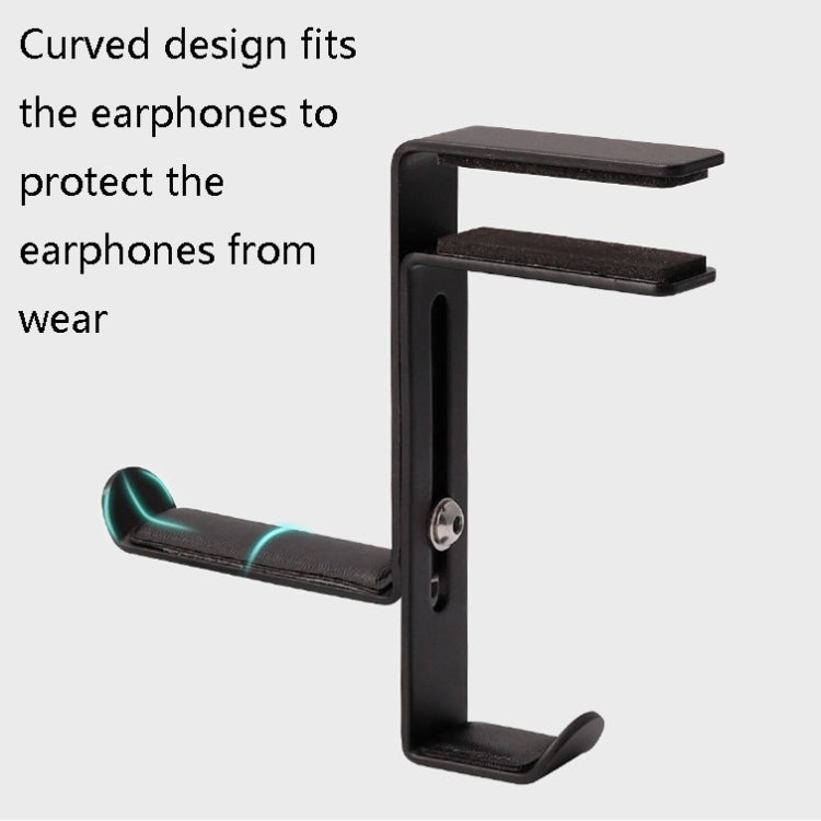 JD039 Metal Clip Earphone Holder Desktop Headset Hook
