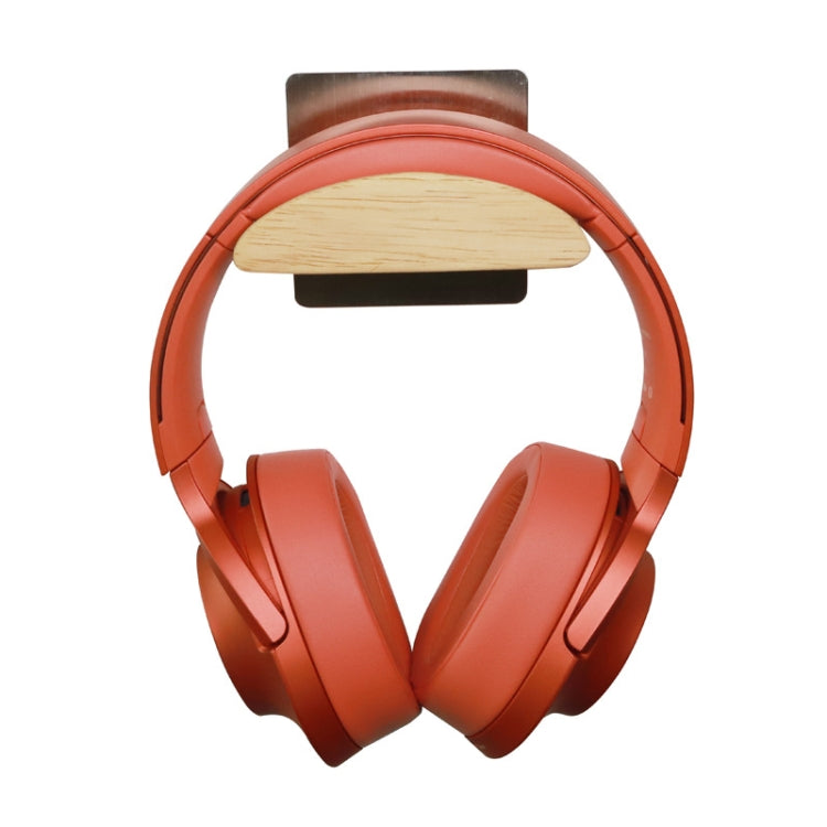 JD047 Wooden Wall-Mounted Earphone Rack Aluminum Alloy Headset Display Stand