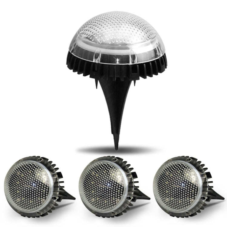 8 LEDs Solar Circular Underground Light Outdoor Waterproof Lawn Stair Light, Light Color: Gradient RGB Light