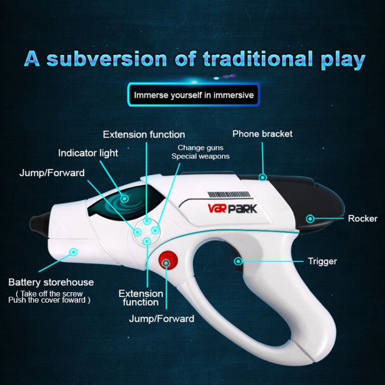 A9 AR Bluetooth Game Pistol Sports Somatosensory Shooting Game Mobile Phone Handle, Style: English With Amplifier