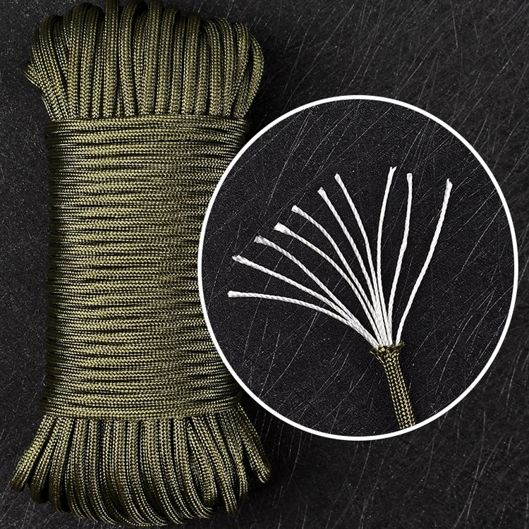 10-Core 31m Umbrella Rope Outdoor Traction Rescue Binding Rope Clothesline Tent Rope Climbing Rope(Random Color Delivery)