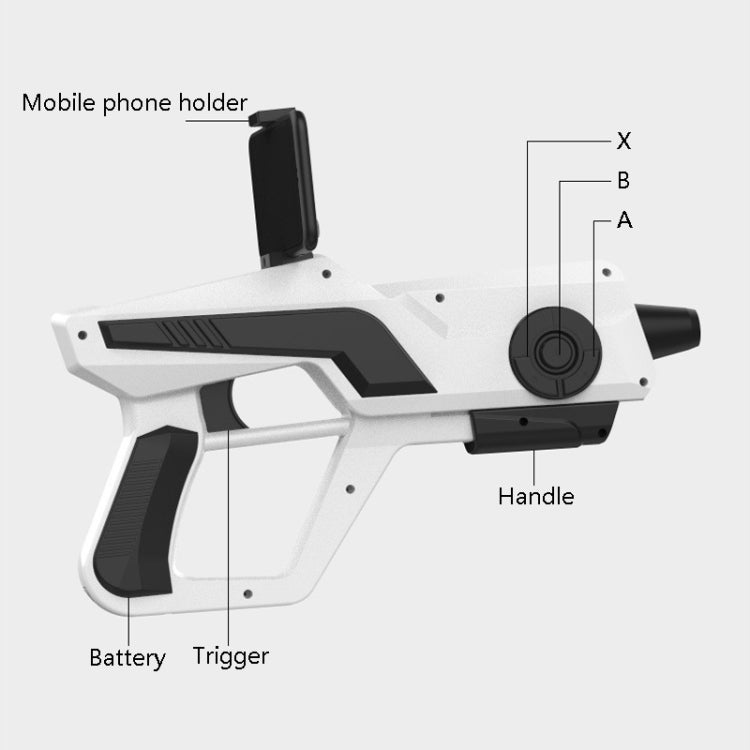 AG13 AR Bluetooth Game Pistol Game Somatosensory Pistol(White)