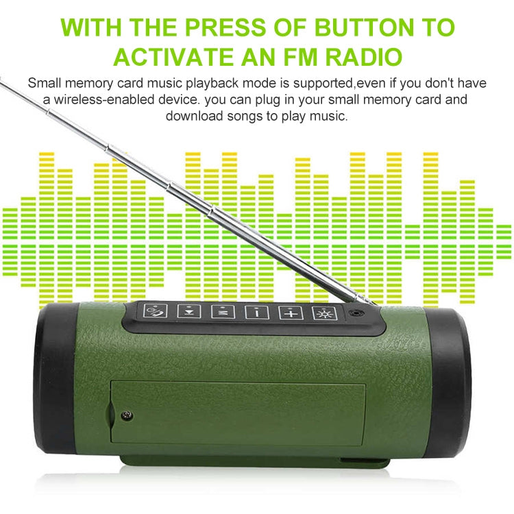 PL-89 Mini Bluetooth Speaker 2 in 1 Outdoor Sports Flashlight & Speaker Support Power Output