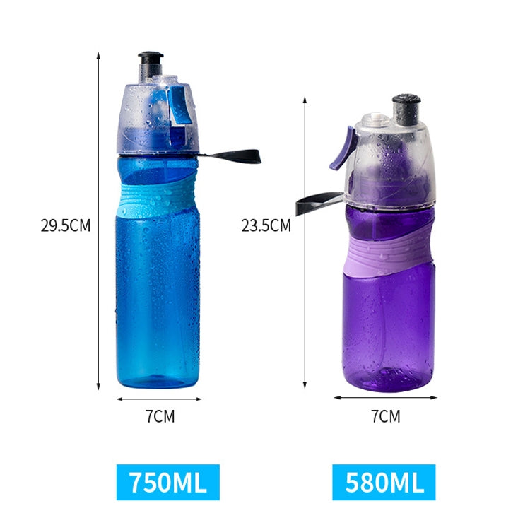 580ml Spray Plastic Space Cup Large Capacity Water Cup Simple Outdoor Sports Bottle