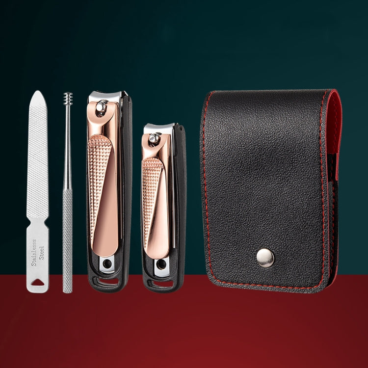 Nail Scissors Portable Manicure Tool, Style: Anti-splash (Rose Gold)