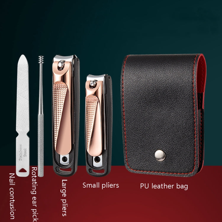 Nail Scissors Portable Manicure Tool, Style: Anti-splash (Rose Gold)