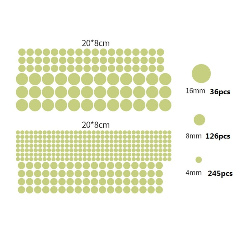3 Packs Luminous Home Decoration Combination Wall Sticker, Specification: 407PCS Dot 20x8x2cm