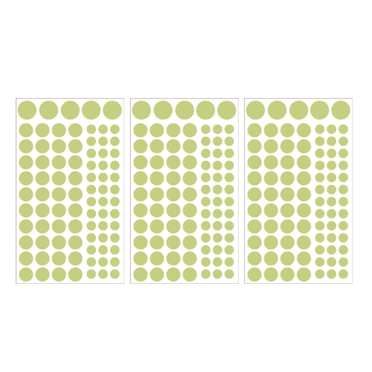 3 Packs Luminous Home Decoration Combination Wall Sticker, Specification: 252PCS Round Point + Moon