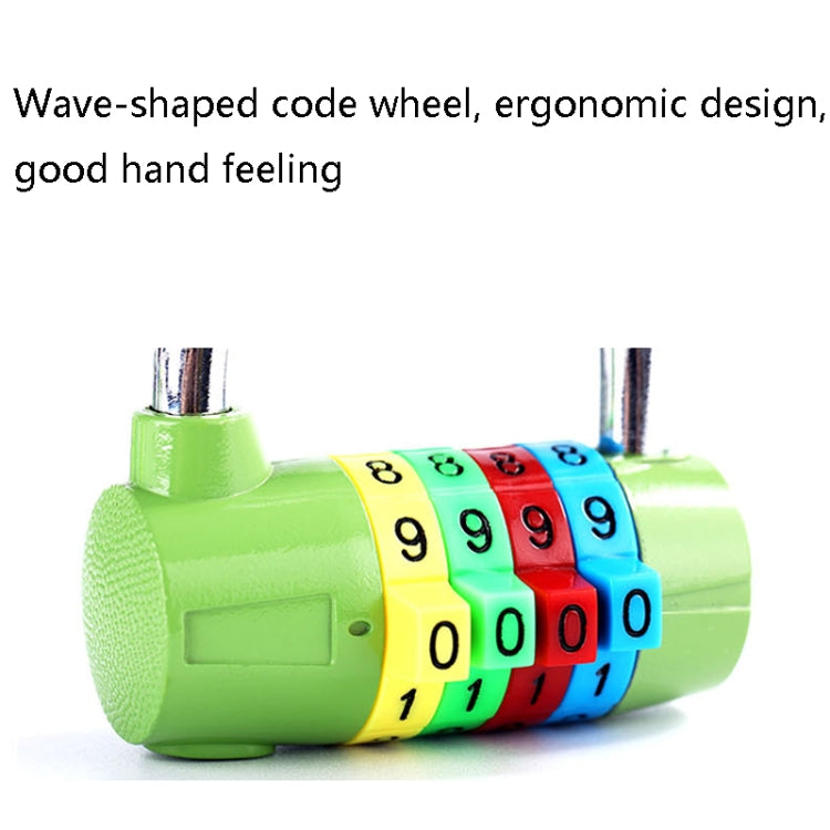 2 PCS CH-206 4-Digit Alloy Password Padlock Gym Password Lock, Specification: Fruit Green