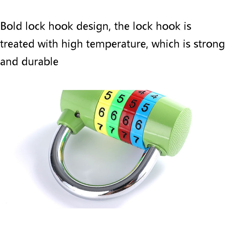 2 PCS CH-206 4-Digit Alloy Password Padlock Gym Password Lock, Specification: Fruit Green