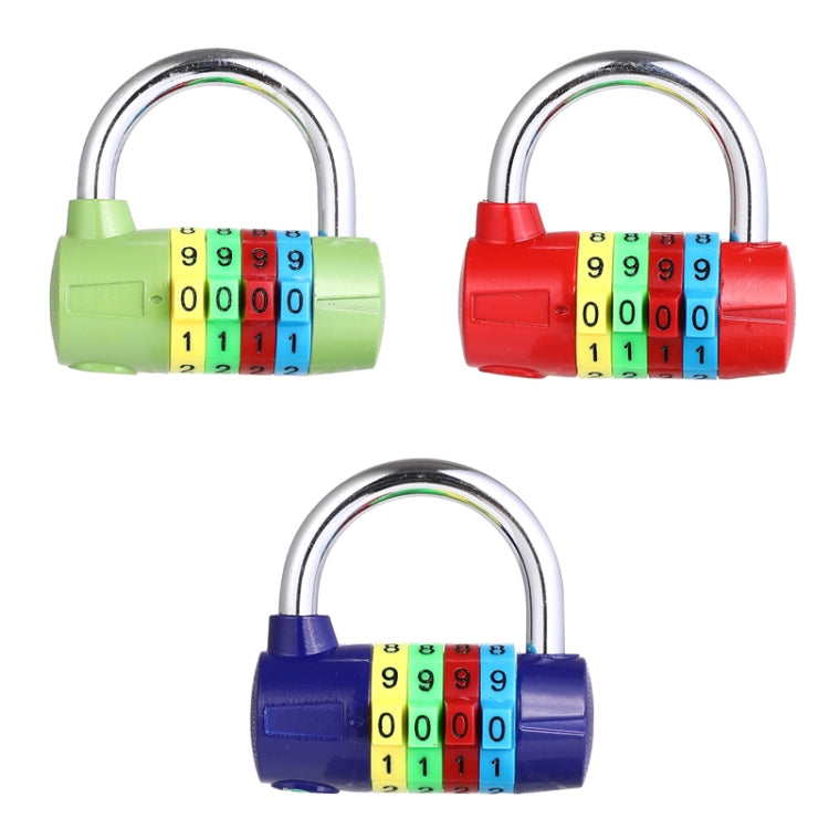 2 PCS CH-206 4-Digit Alloy Password Padlock Gym Password Lock, Specification: Red