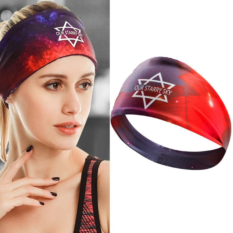 2 PCS Sports Fitness Antiperspirant Headband Sweat-Absorbent Headband Sweatband