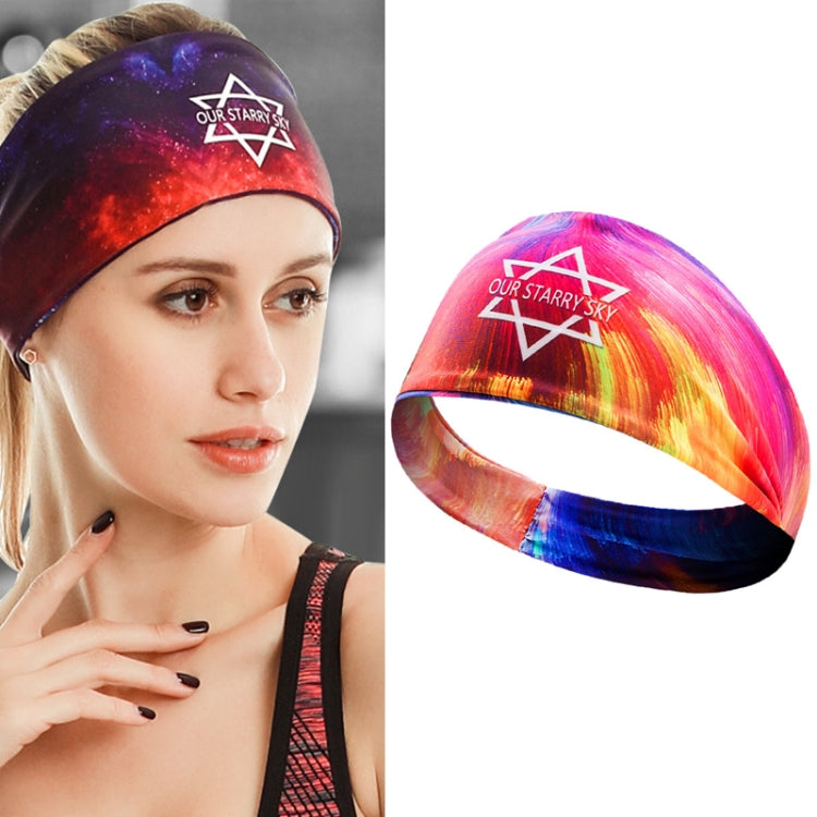 2 PCS Sports Fitness Antiperspirant Headband Sweat-Absorbent Headband Sweatband