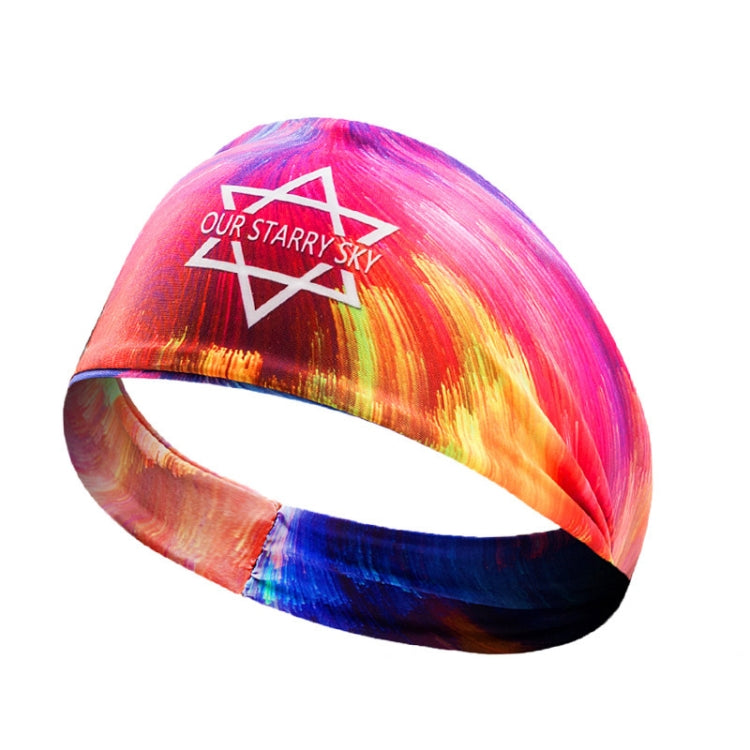 2 PCS Sports Fitness Antiperspirant Headband Sweat-Absorbent Headband Sweatband