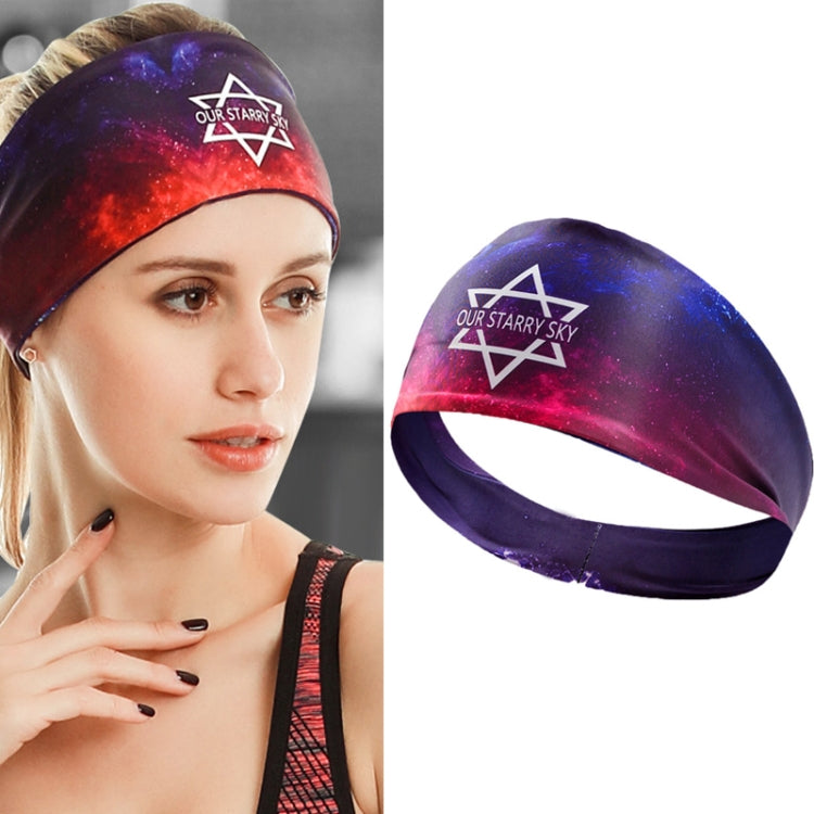 2 PCS Sports Fitness Antiperspirant Headband Sweat-Absorbent Headband Sweatband